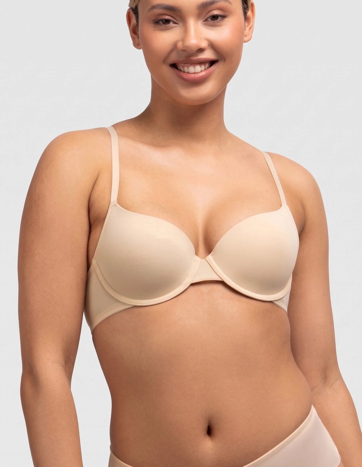 Dorina BH Beugel - T-shirt BH licht gevuld - 95B - Beige.