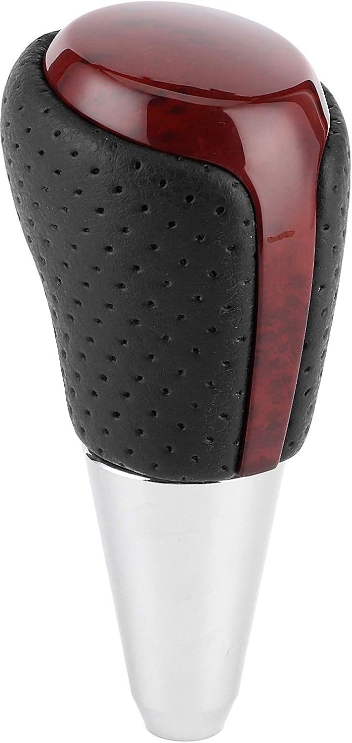 Kunstleer Pookknop Shifter Geschikt voor //Landcruiser//Highlander (Zwart gat mahonie (C310))