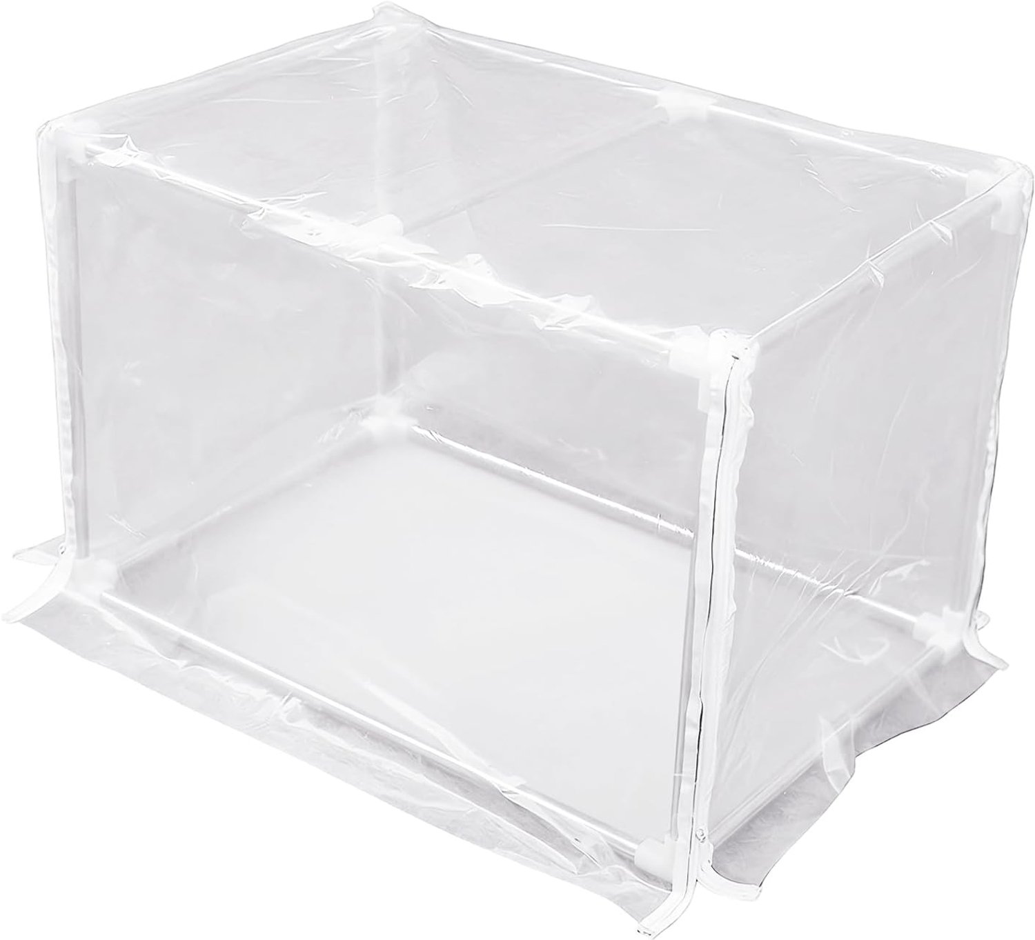Draagbare plantenkas - 23,6 x 11,8 x 11,8 inch, transparante groeihoes, mini-tuinstructuur | Seizoensgebonden klimaatbeheersing helpt raam vegetatiegroei, lichtgewicht onderdak ontworpen koud