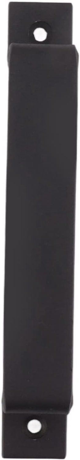 Zwarte Schuurdeurgreep 153 Mm Gatafstand Zware Ijzeren Kast Ergonomische Handgreep Ladeknop voor Kast Keuken Meubelbeslag Huisdeuraccessoires