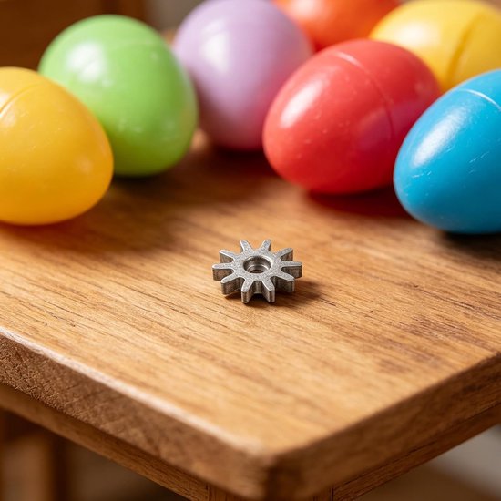 4 Stuks Delige Metalen Precisie Tandwielen voor Gumball Machines Duurzame Vervangingsonderdelen met Hoogwaardig Aandrijfwiel voor Soepele Snoepdispenser Werking — afbeelding 3
