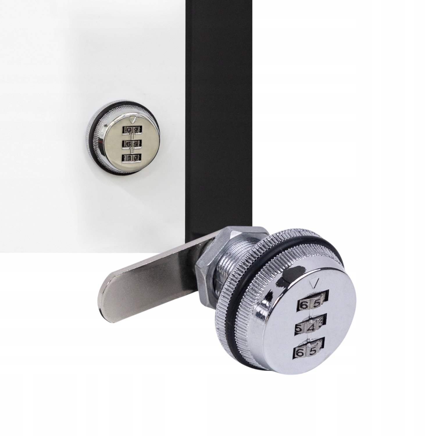 Cilinderslot met code, zilver, voor kasten, fitness