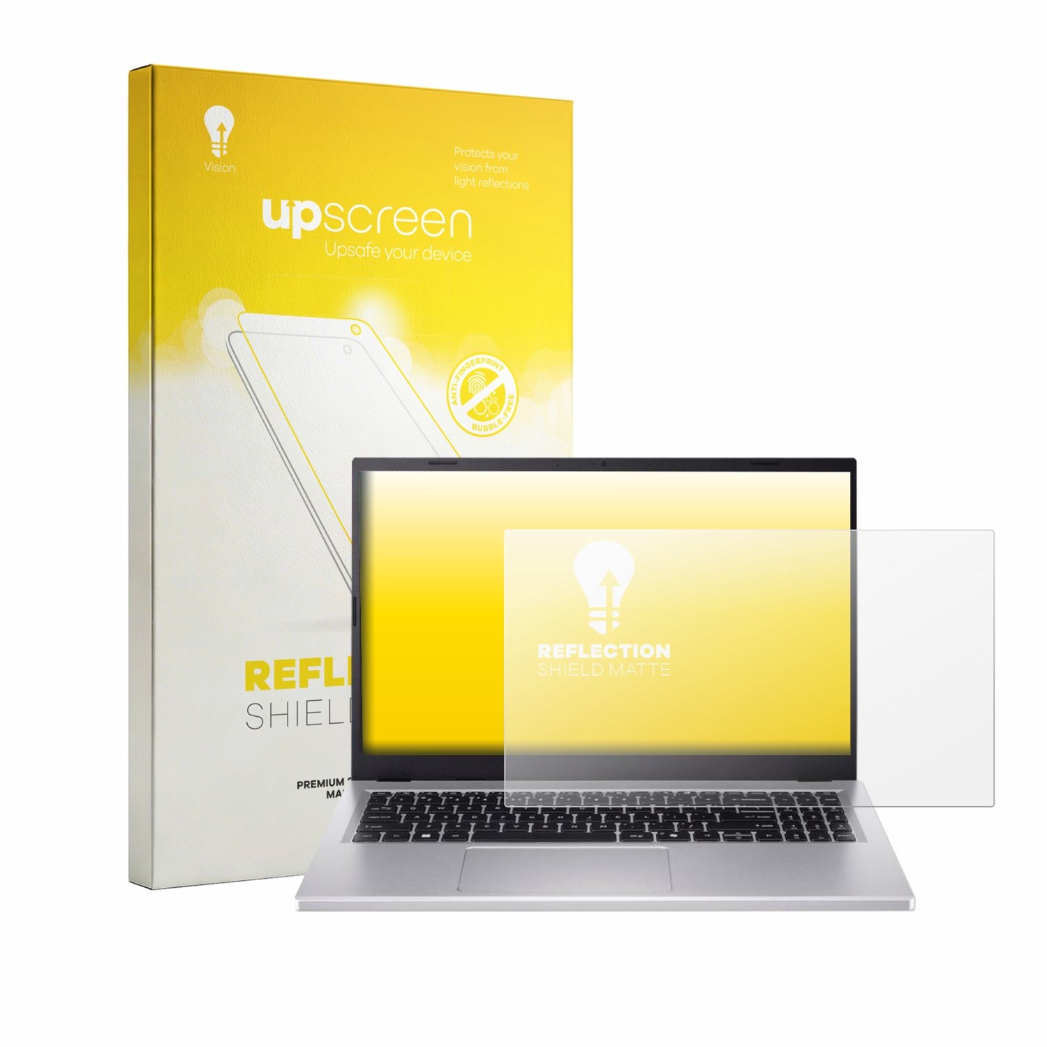 upscreen - Screenprotector voor Acer Extensa 15 - Folie Beschermfolie anti glare matte