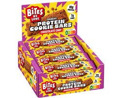 Biteswelove - Crunchy Protein Cookie bars - Chocolate Chip - 12x2st