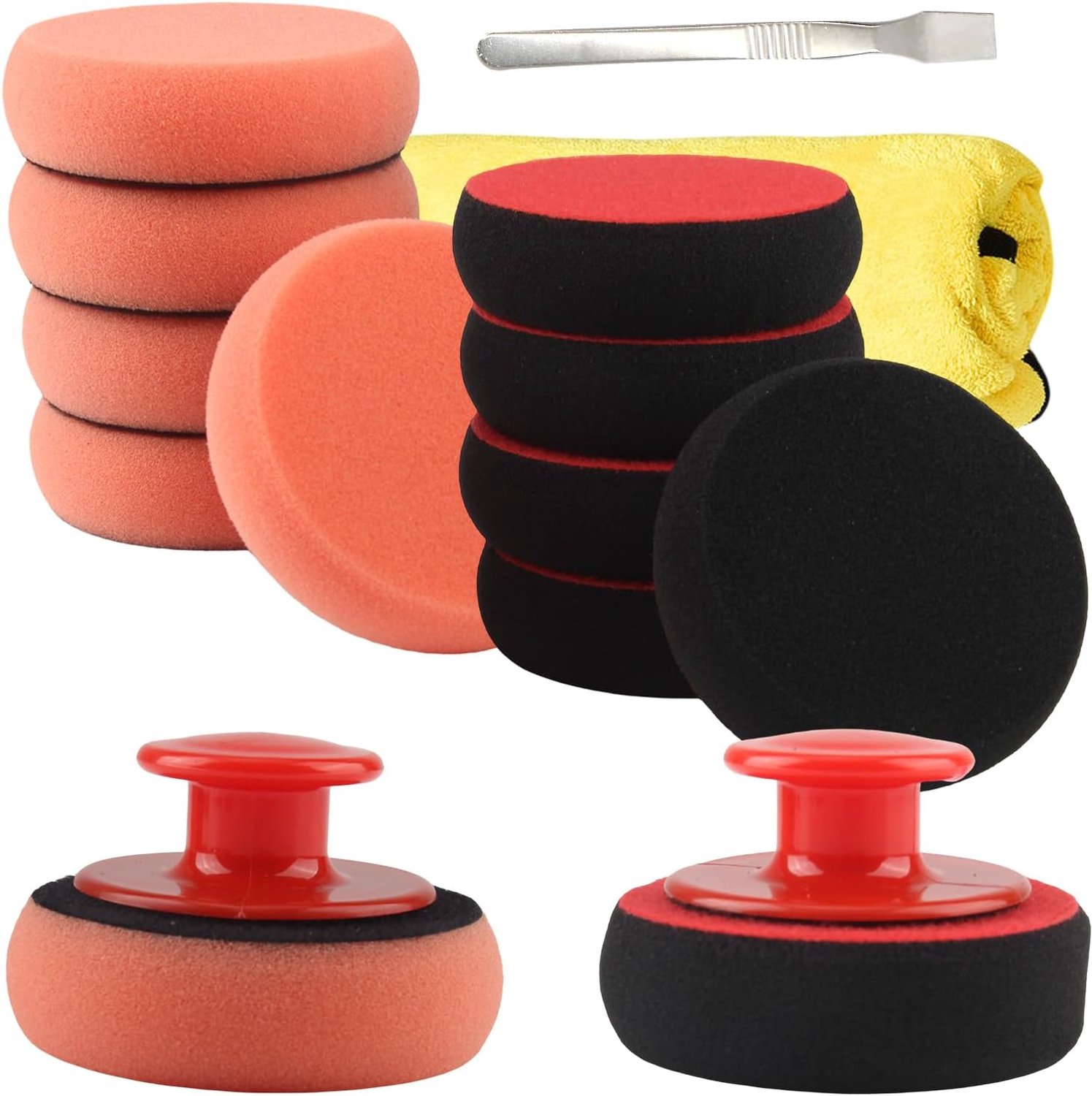 14 polijstsponzen auto set 90 mm polijstspons verdikken polijstpad