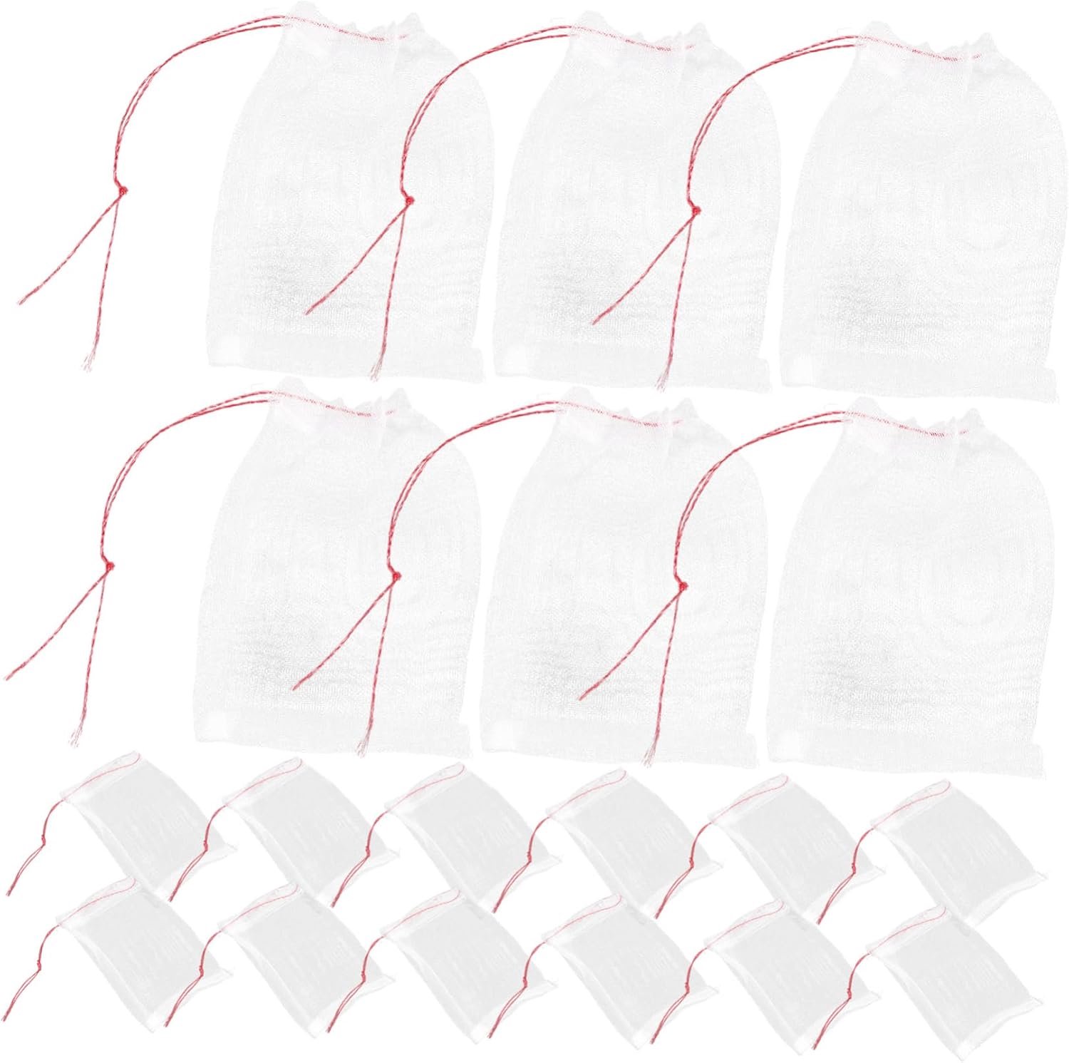 Happyyami 50stuks Multifunctionele Netting Tassen Voor Fruitbomen Nylon Beschermzakken Met Trekkoord Voor Fruit Groente-oogst Voor Tuinondersteuning