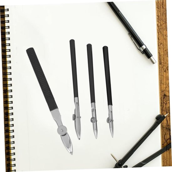 4stuks Verstelbare Kunst Ruling Pens Masking Fluid Pens Voor Tekenen Professionele Tekenhulpmiddelen Voor Technisch Teken Calligrafie Compact Draagbaar Voor Kunstenaars — afbeelding 3