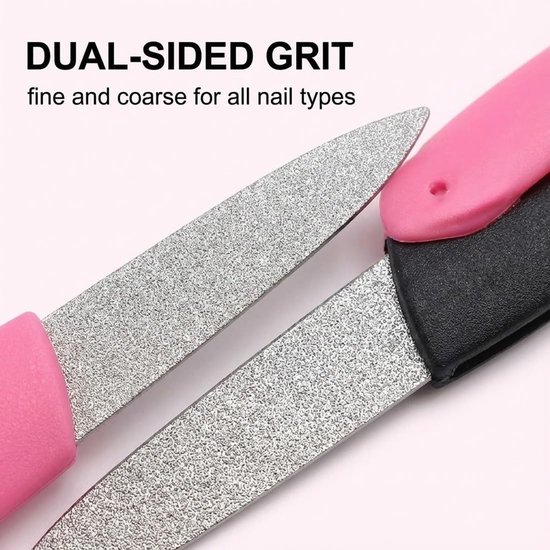 6 stuks nagelvijl, opvouwbaar, grote vijl, gereedschap voor nail art, metalen vijl, strips voor het polijsten en trimmen van nagels — afbeelding 4