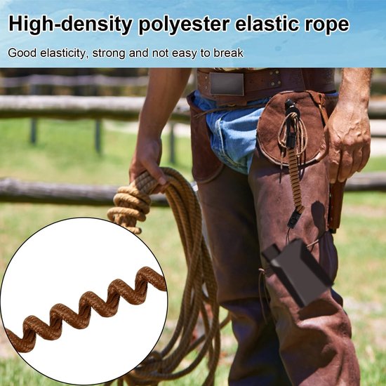 2 Stuks Afstandsmeterkoord (Lang+Kort), 8-40cm/15-75cm Intrekbaar Jacht Afstandsmeterkoord Polyester Latex Elastisch Koord voor Wandelen Klimmen en Vogels Kijken — afbeelding 5