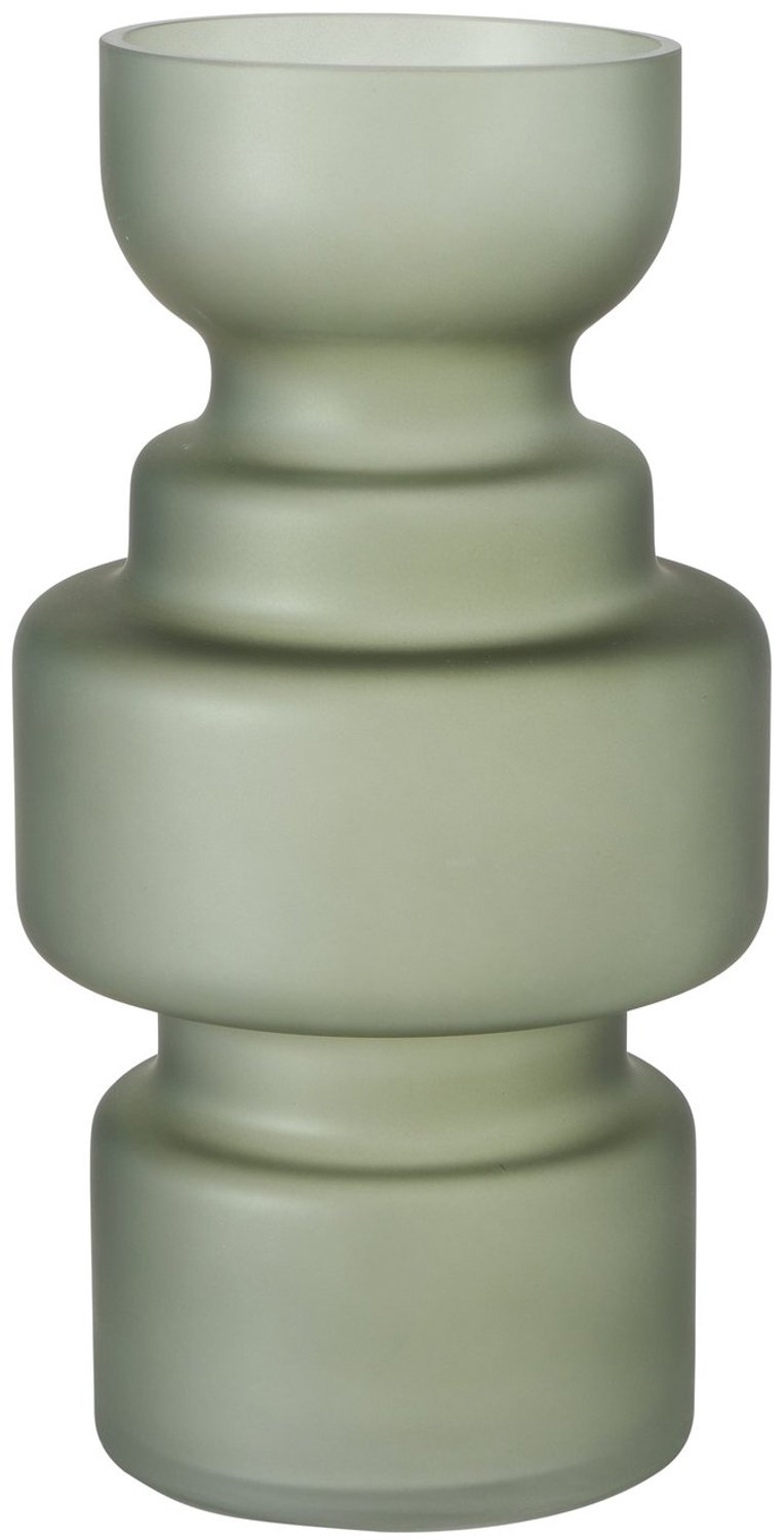 Vaas Bodena - mat groen glas - 30 cm - Boltze