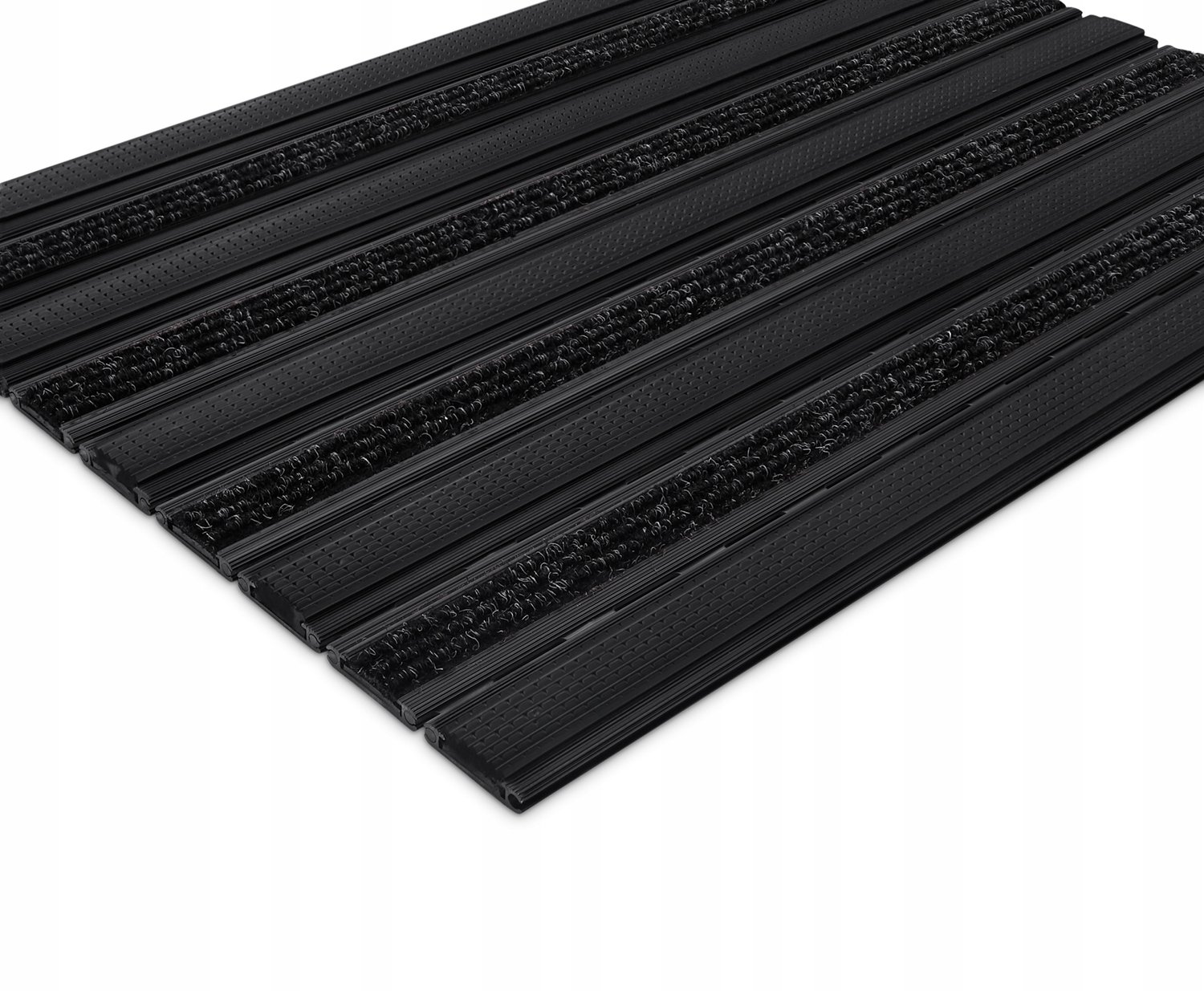 Polentex Combi C12 Deurmat Textiel-Rubber Zwart 80x50 cm