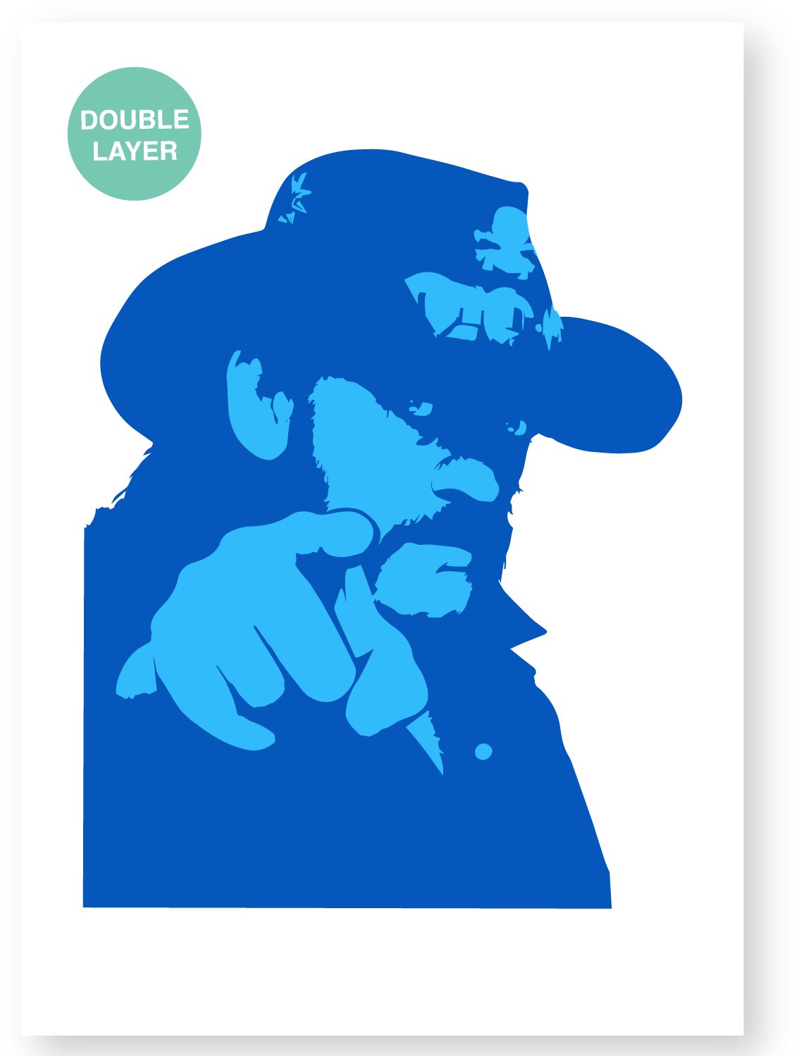 Lemmy Mot√∂rhead sjabloon - 2 lagen Kunststof A3 stencil - Kindvriendelijk sjabloon geschikt voor graffiti, airbrush, schilderen, muren, meubilair, taarten en andere doeleinden