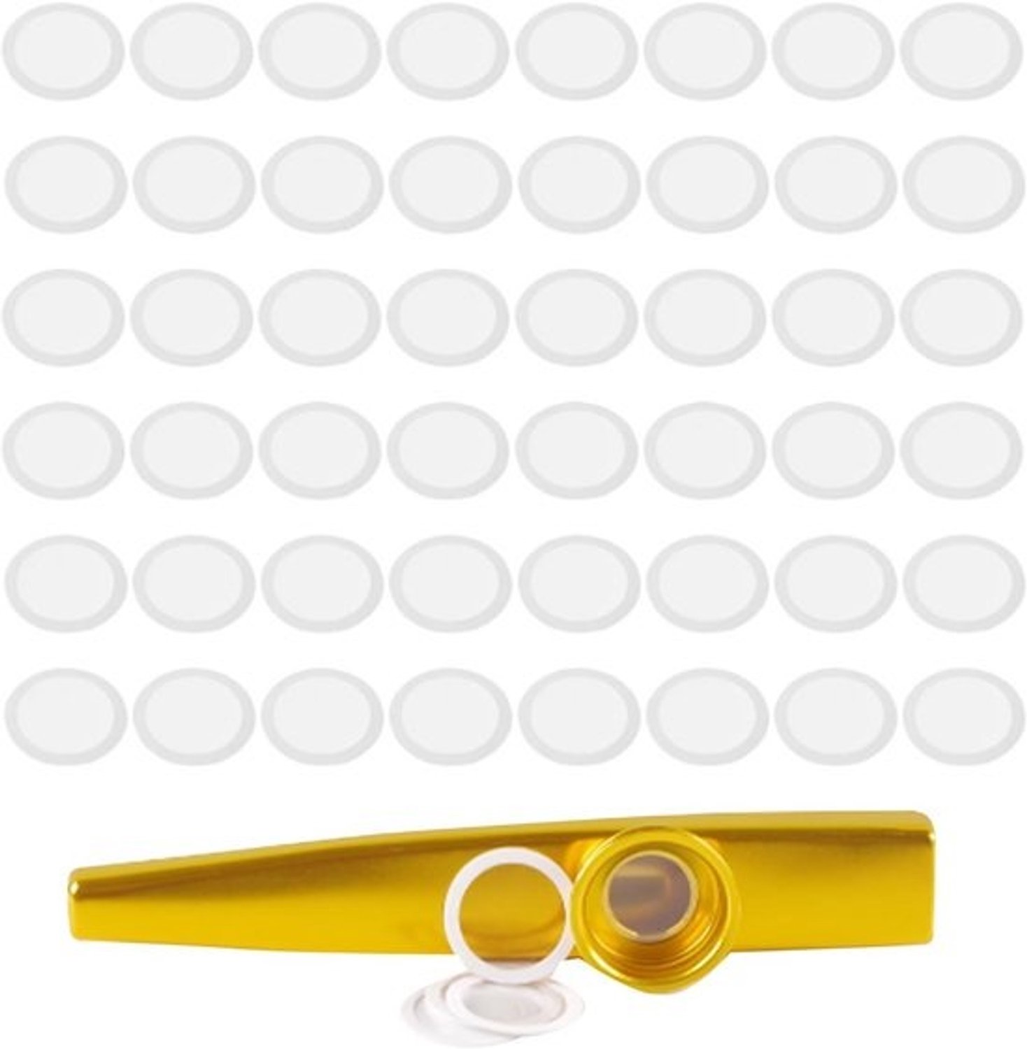 100 Stuks Kazoo Membranen - Universeel Vervangend Fluitmondstukmembraan 19mm