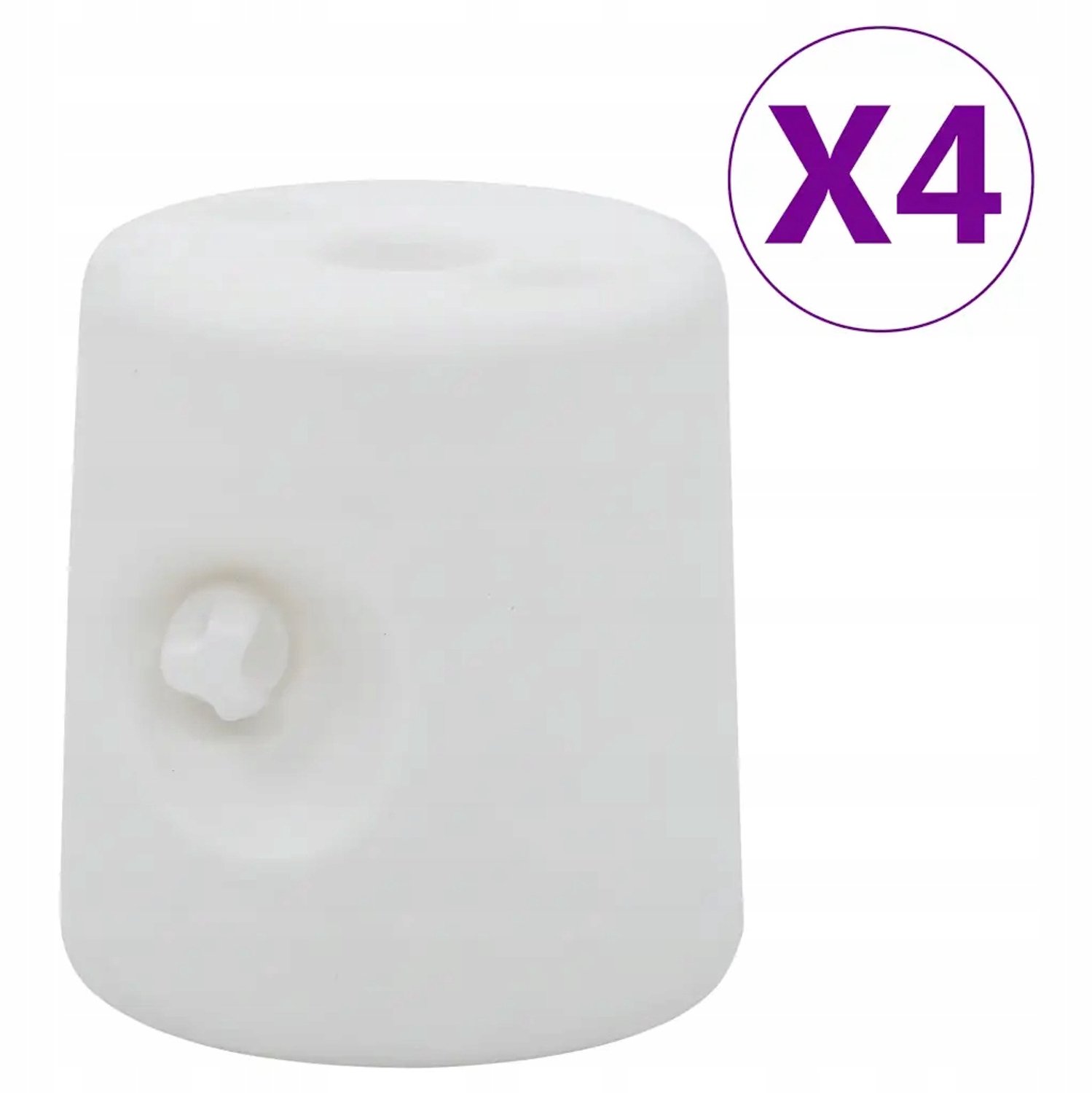 Set van 4 witte tentgewichten voor paviljoens (24x23,5x25 cm)