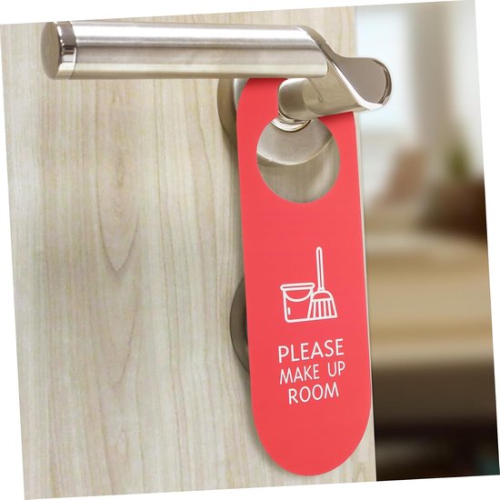 6 Stuks Deurteken beschikbaar teken niet storen deur niet storen teken Hanger van hotelkamer deurborden voor thuis dubbelzijdig bord niet storen teken niet grappig storen pvc — afbeelding 2