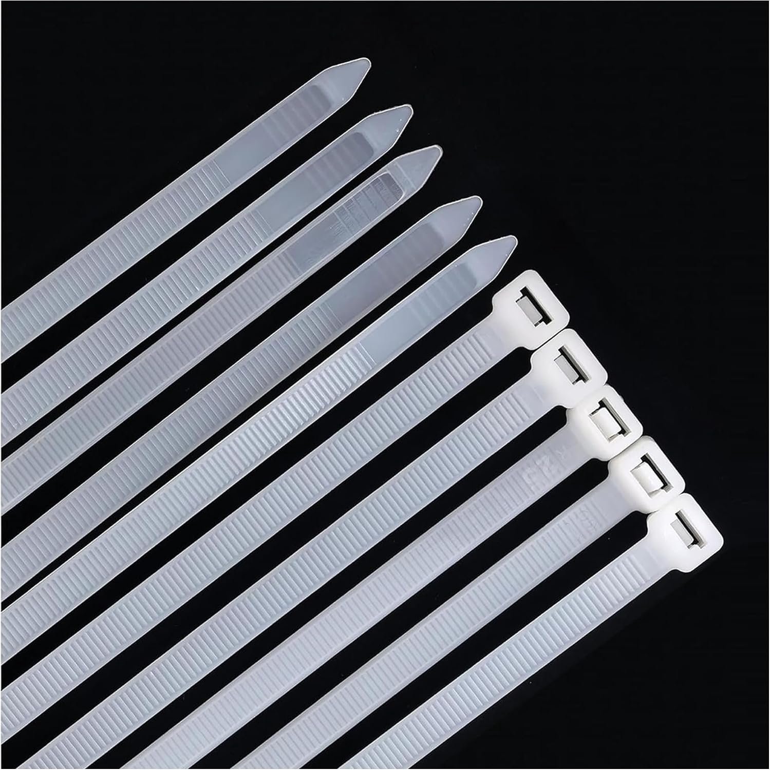 Kabelbinders Heavy Duty 300mmx7.6mm, 50 Pack Clear Sterke Nylon