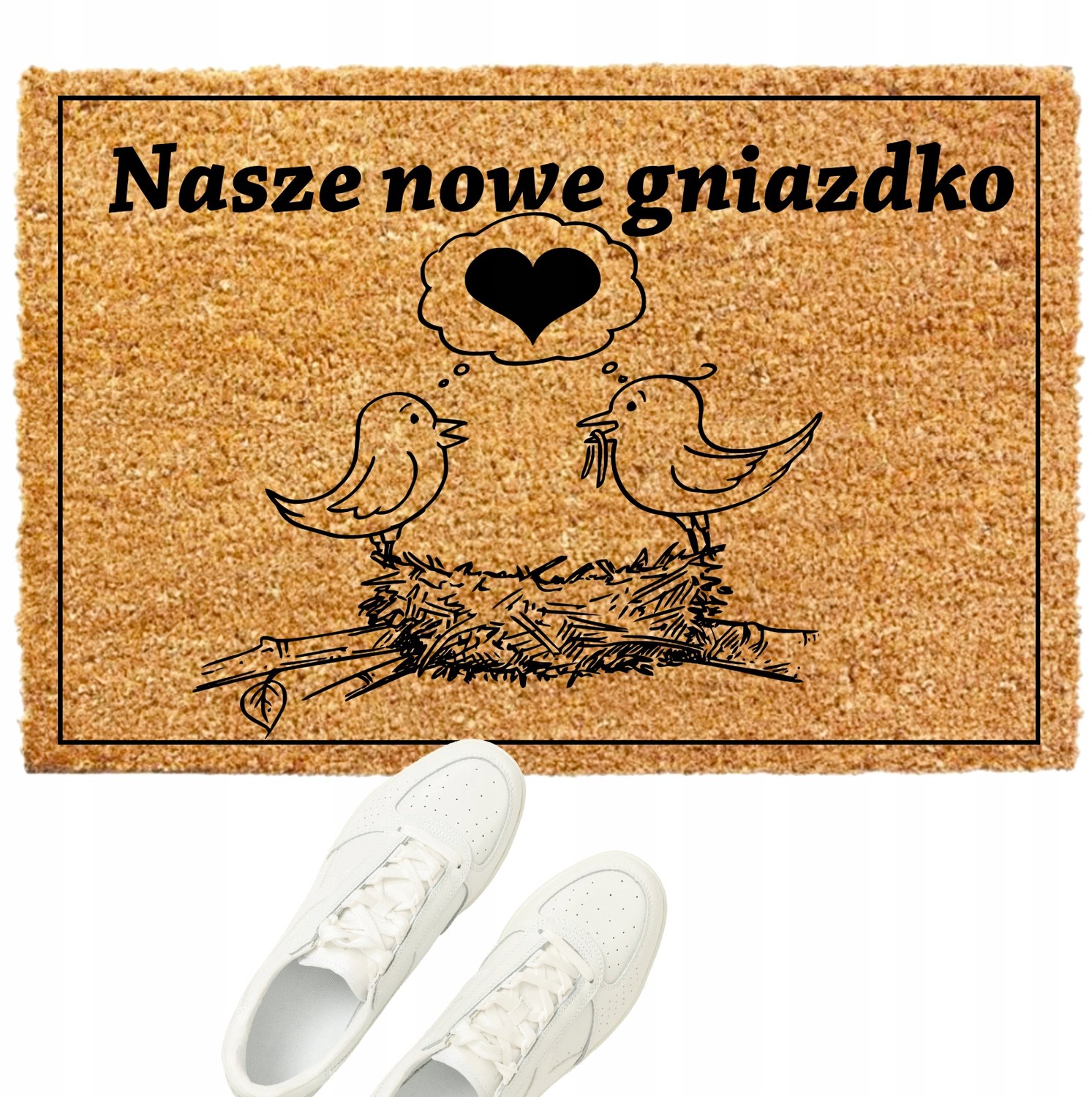 Kokosvezel Deurmat 60x90cm - Dik en Antislip