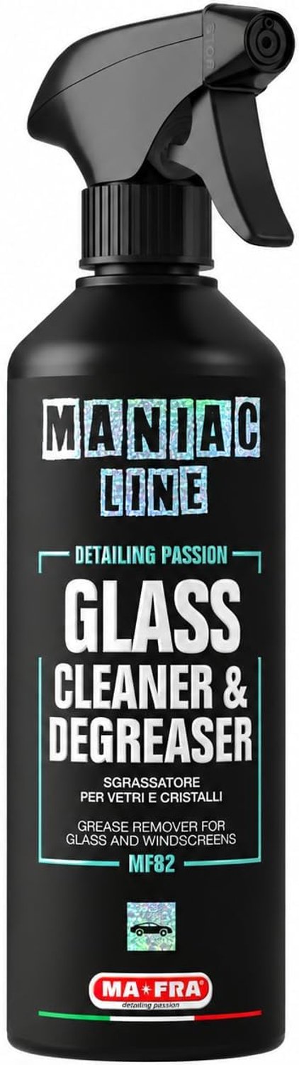 Ma-Fra Maniac Car Detailing Line, Glass Cleaner and Degreaser, Glass Cleaner for Car Windows, No Ammonia, Removes - ShopVlot