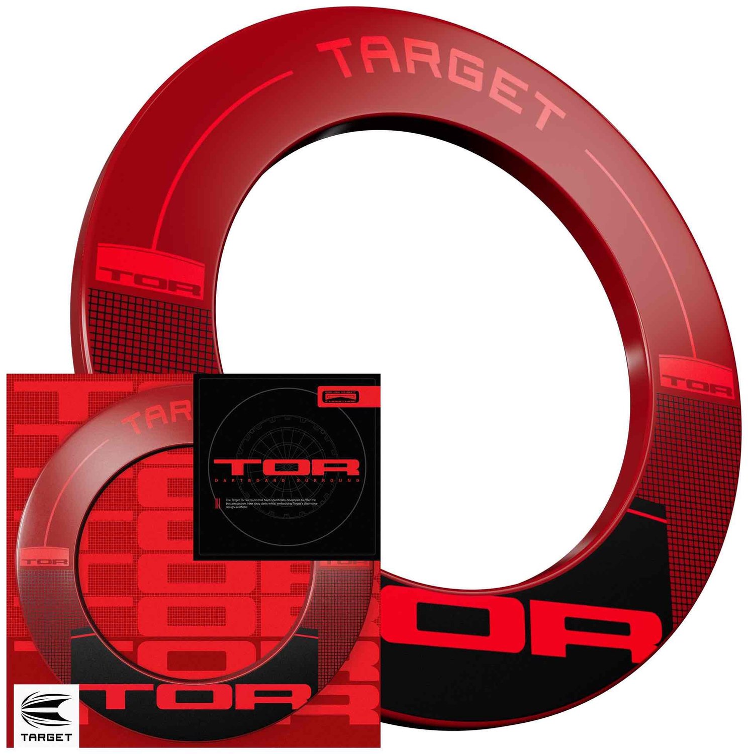 Target Darts TOR Dartboard Surround - Rood