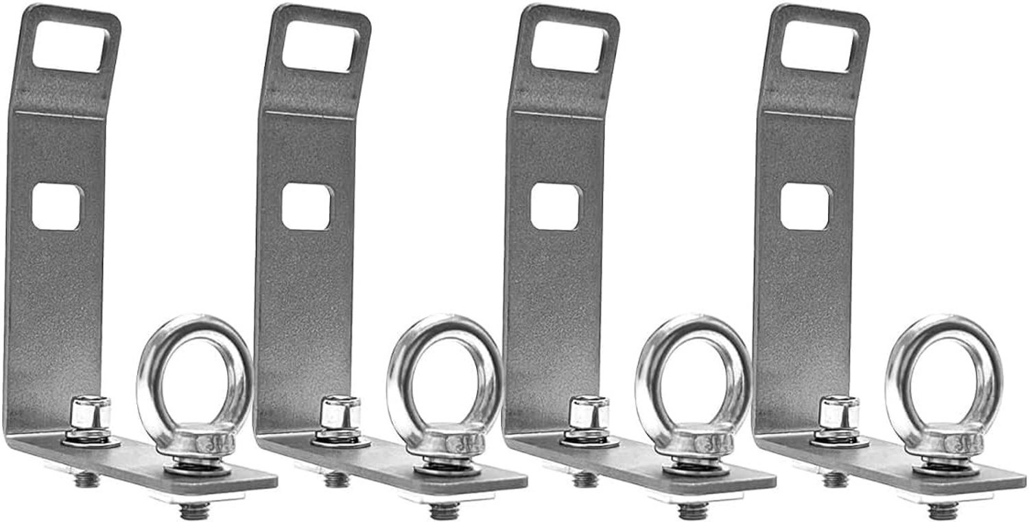 Duurzame Dakkoffers voor Veilig Vervoer van Ladders, Kayaks, Skis en Fietsen - 4 Stuks RVS T-Slot Dakkoffers