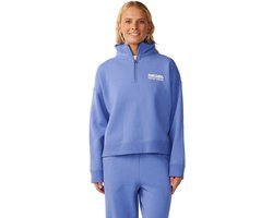 2026 Rip Curl Dames Surfen Puff 1/4 Zip Fleece - Mid Blue