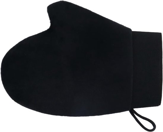 6 stuks ultrazachte zelfbruinende handschoen met dubbelzijdige applicator, zelfbruiner voor mousse, lotion, crème (zwart) — afbeelding 4