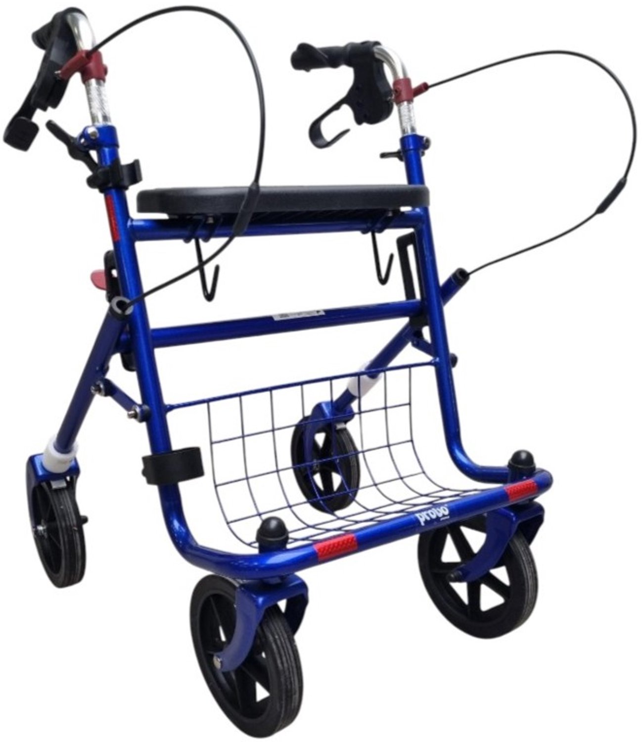 Premis Lichtgewicht Rollator - Basic model - Belastbaar tot 100 kg - Inklapbaar - Blauw