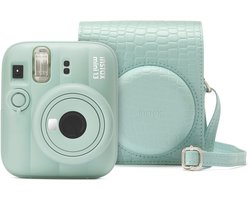 FUJIFILM instax mini 13™ Bundel - Instant camera + 1 x 10 stuks film cameratas & stickers - Croc Green - Alleen verkrijgbaar bij bol