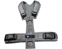 AnnyX Hondentuig - Y-tuigje - Grijs - Zilvergrijs - maat XXS - Borstomvang 36-42cm