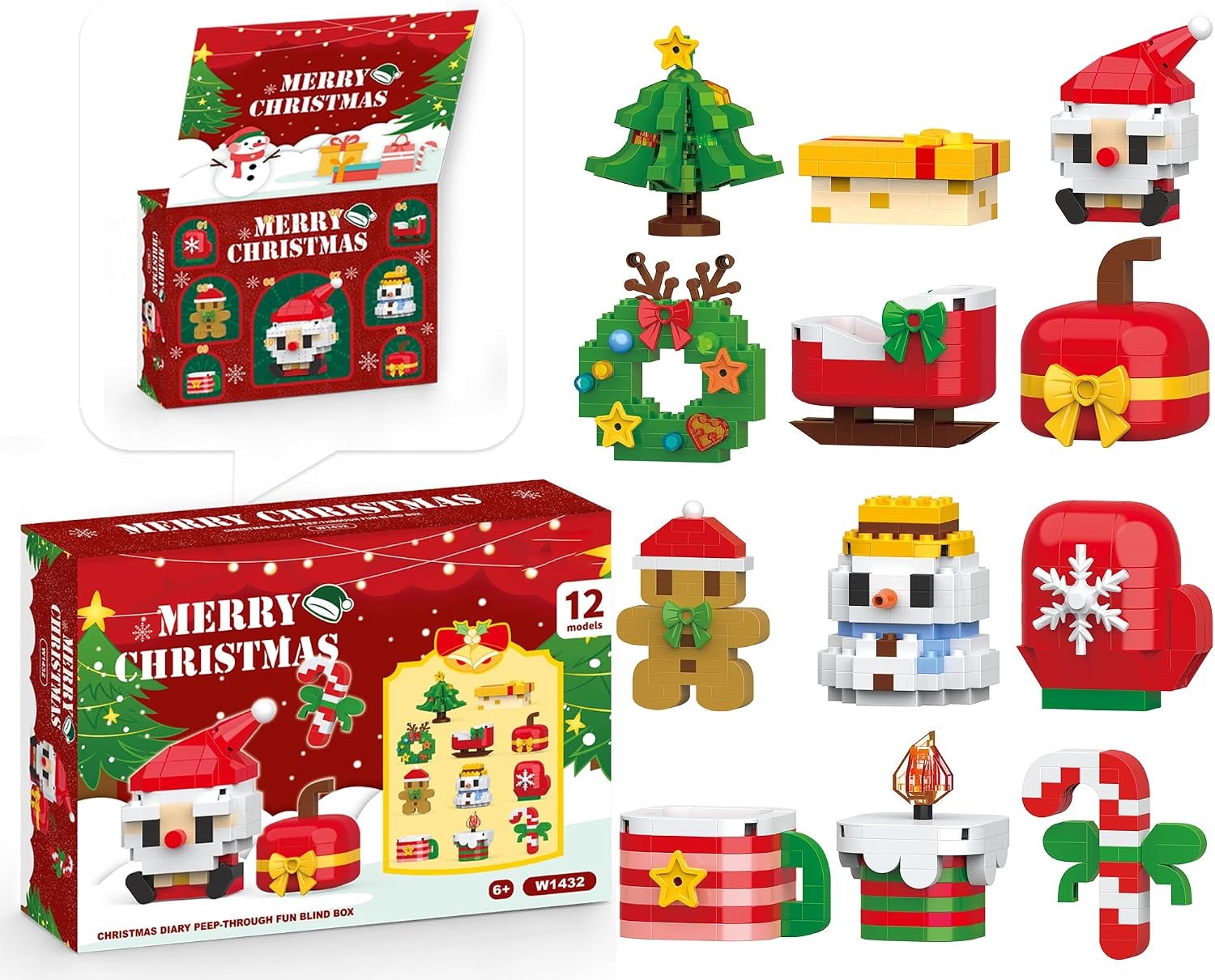 VONKELIOS®Adventskalender 2026 – Kerstcadeau Bouwblokken voor Kinderen