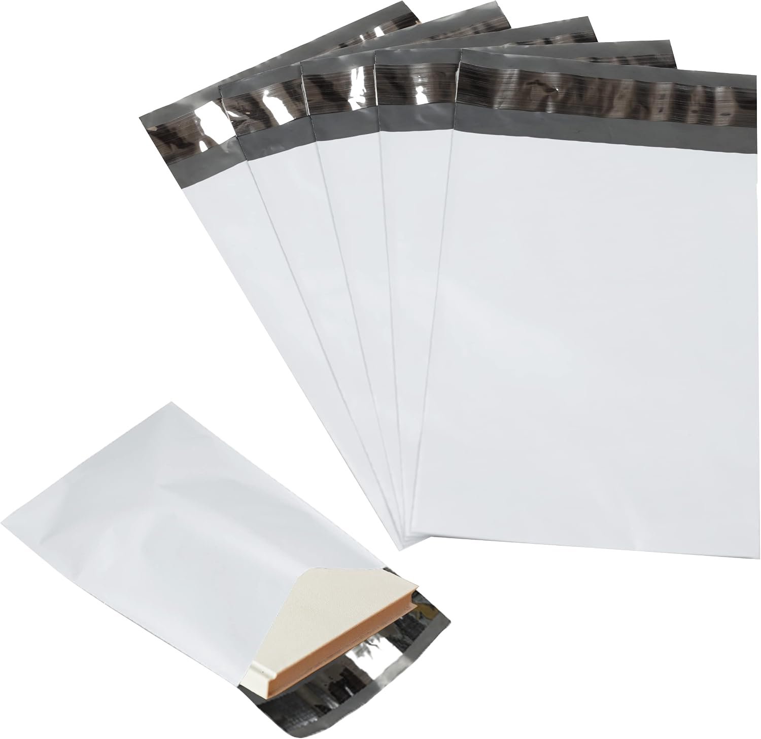 Witte zelfsluitende poly verzending envelop mailers | Volledige lijn beschikbaar 6x9 7,5x10,5 9x12 10x13 12x15,5 5,7x19 19x24 24x24 26x32 | Secure Seal (26" x 32" (100 Pack ))