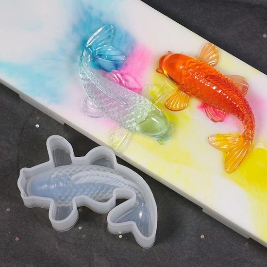 2 stuks siliconen harsvormen voor 3D-hangers en sleutelhangers — afbeelding 5