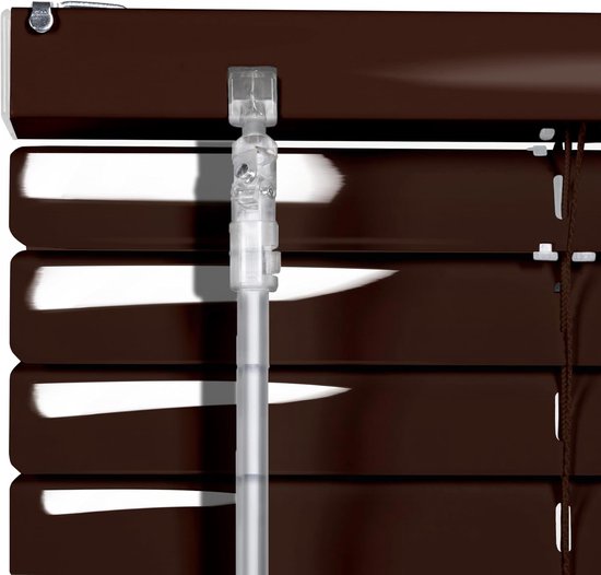 Sonello Aluminium Jaloezie voor Binnenshuis 110x100cm Klemmfix Bruin — afbeelding 5