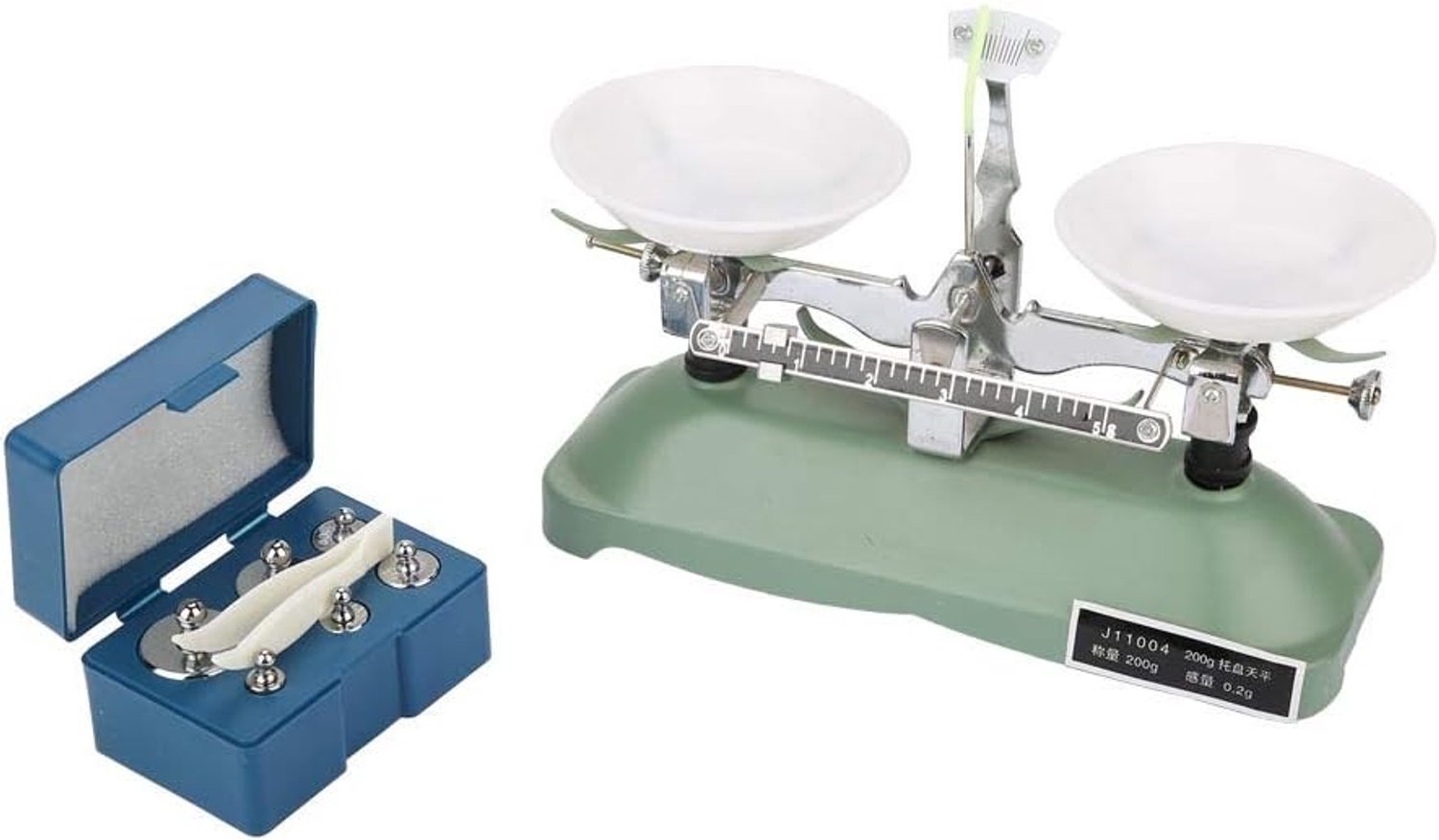 Mechanische Weegschaal - Zwart - 200 g - Precisieweegschaal voor Onderwijs en Onderzoek