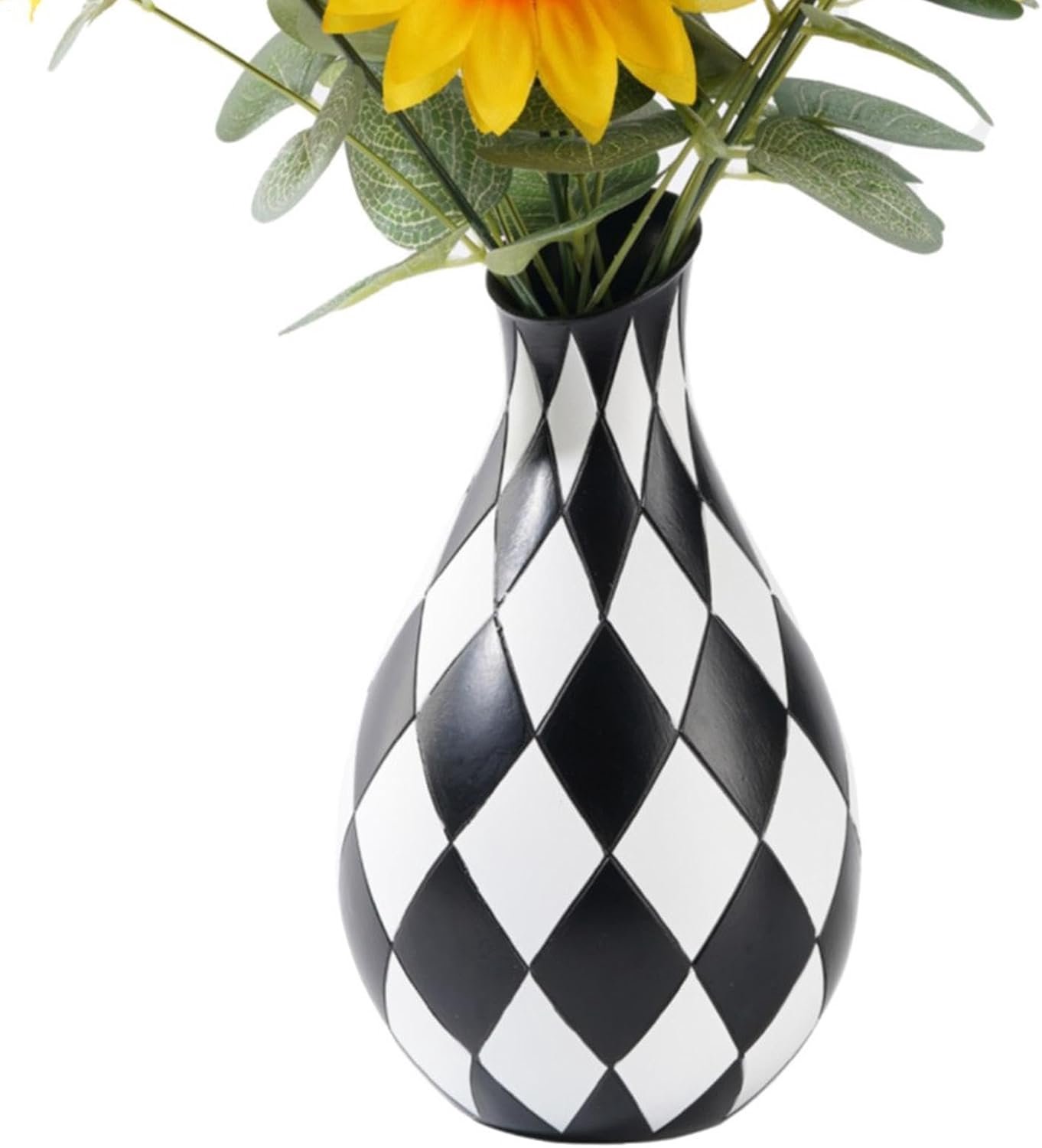 Zwart-Witte Vaas Esthetische Decoratieve Vaas Container
