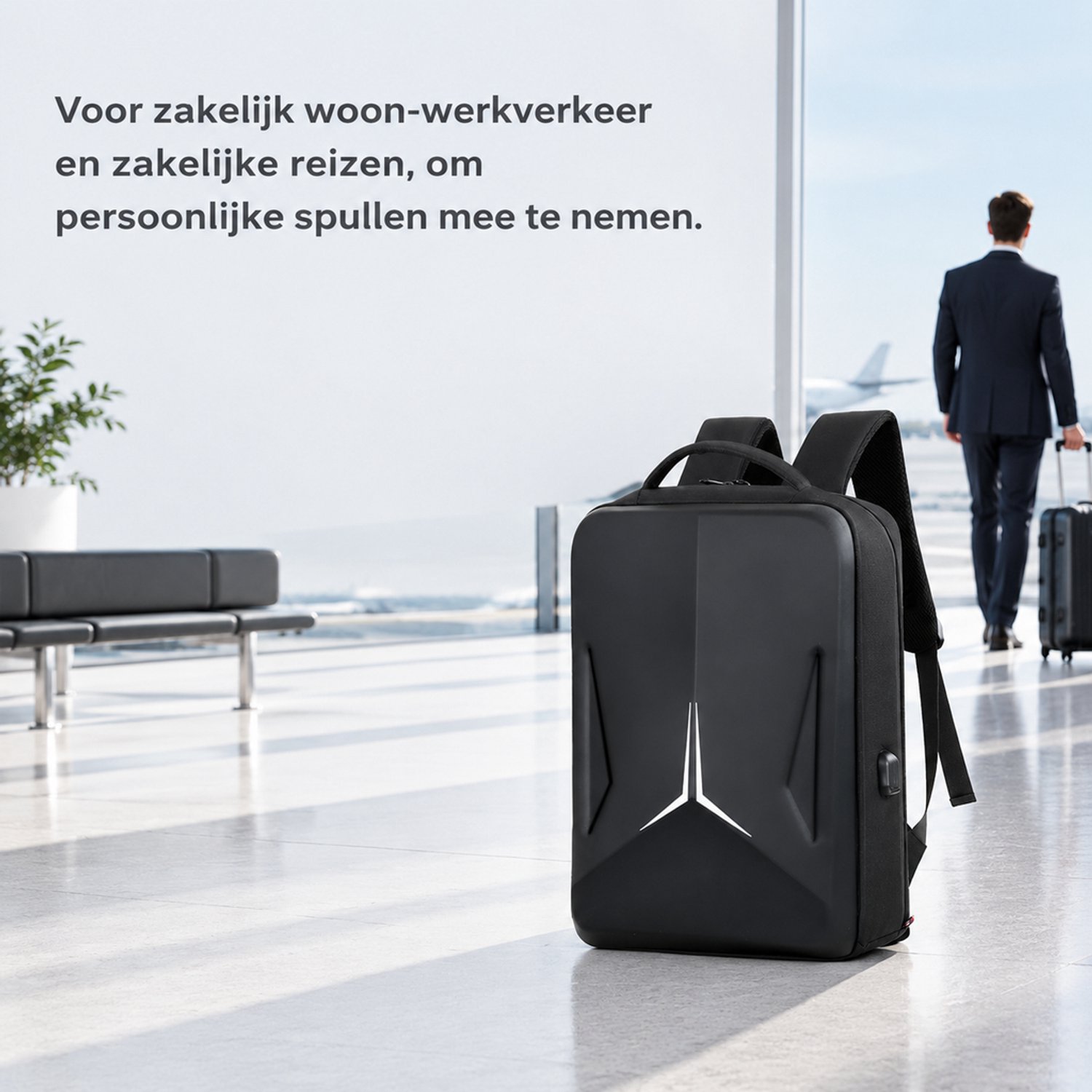 Rugzak - 20-35 l - EVA-hardschaal - voor zakelijk woon-werkverkeer