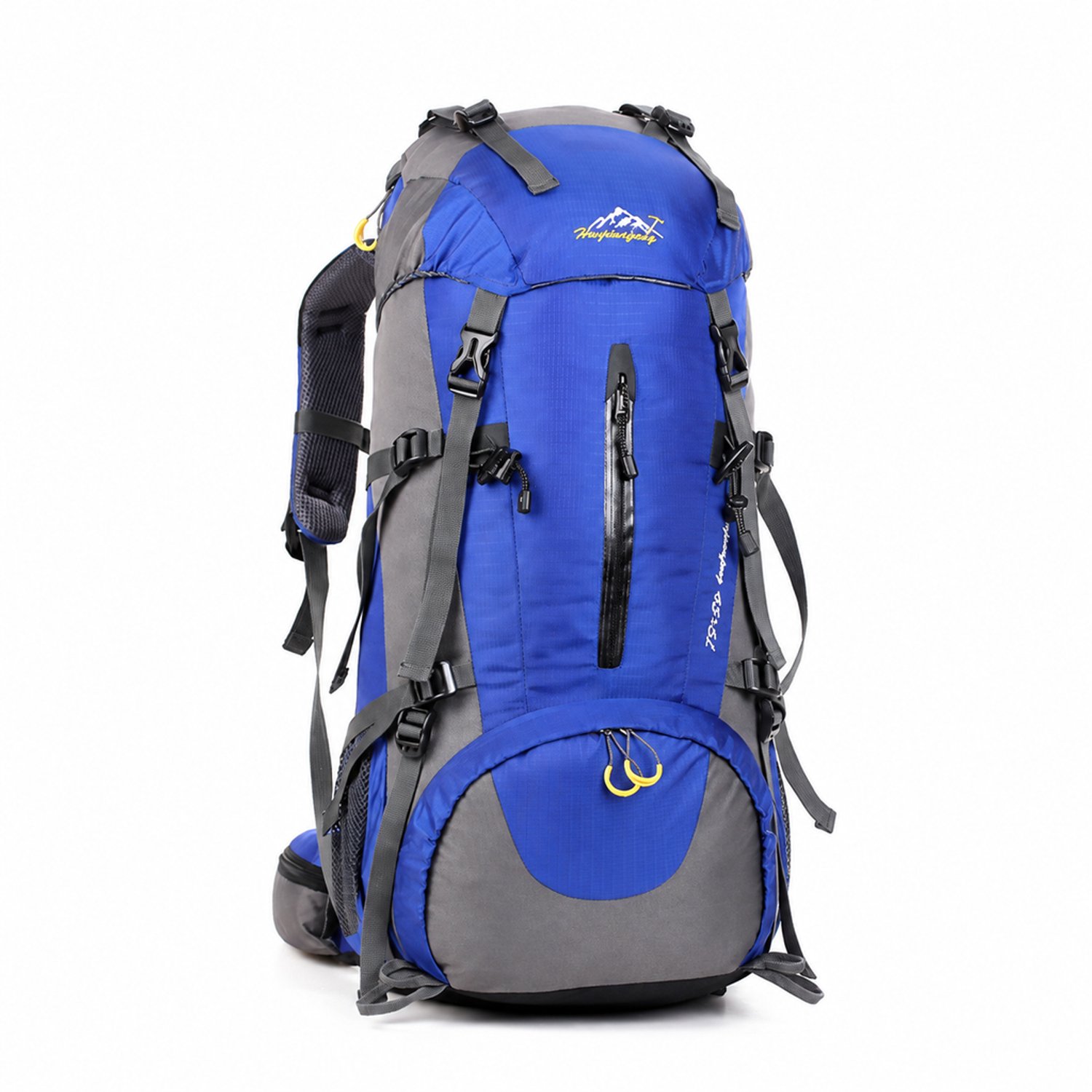 Rugzak 45+5 l - voor outdooractiviteiten en reizen - effen kobaltblauw