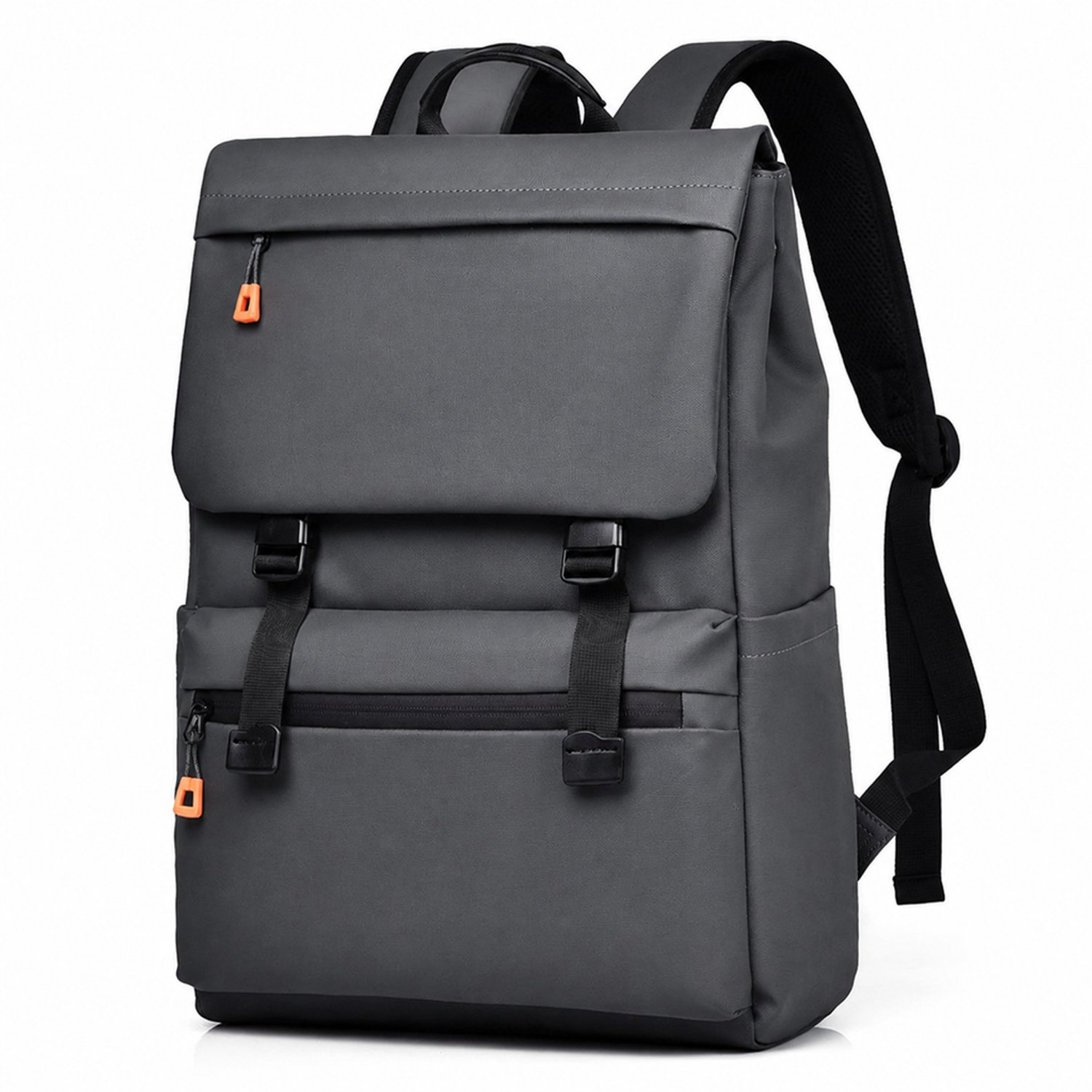 Rugzak - 42 x 31 x 13 cm - donkergrijs - voor zakenreizen