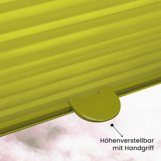 Sonello Plisségordijn Zonder Boren 80x160 cm Plissé Klemmfix Olijfgroente — afbeelding 3