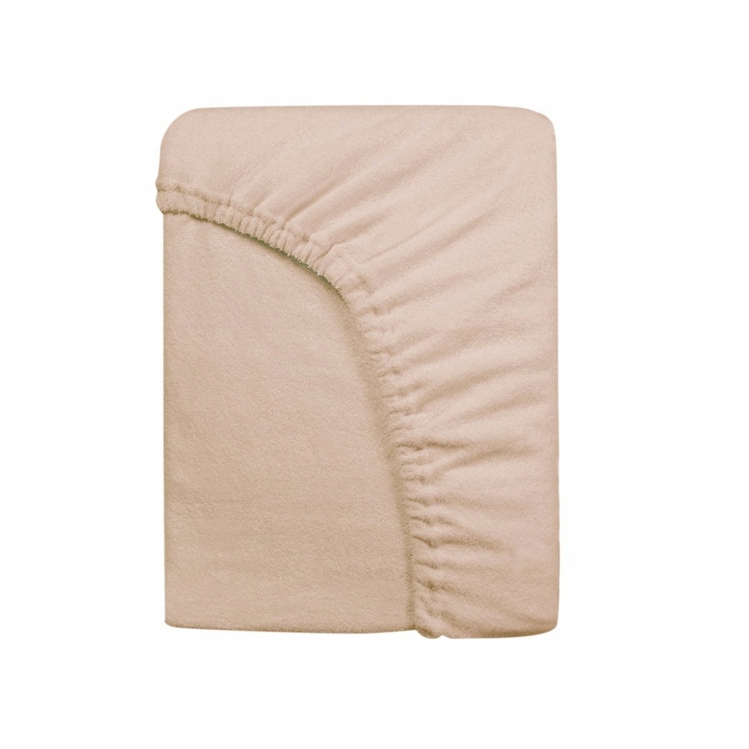 Frotte hoeslaken met elastiek 60x120 cm - Beige