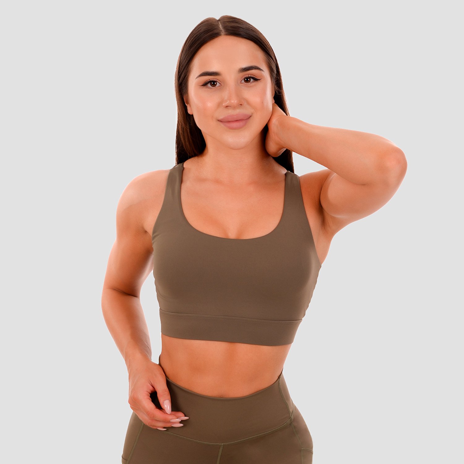 GymBeam Knip Sportbeha Olijf XS