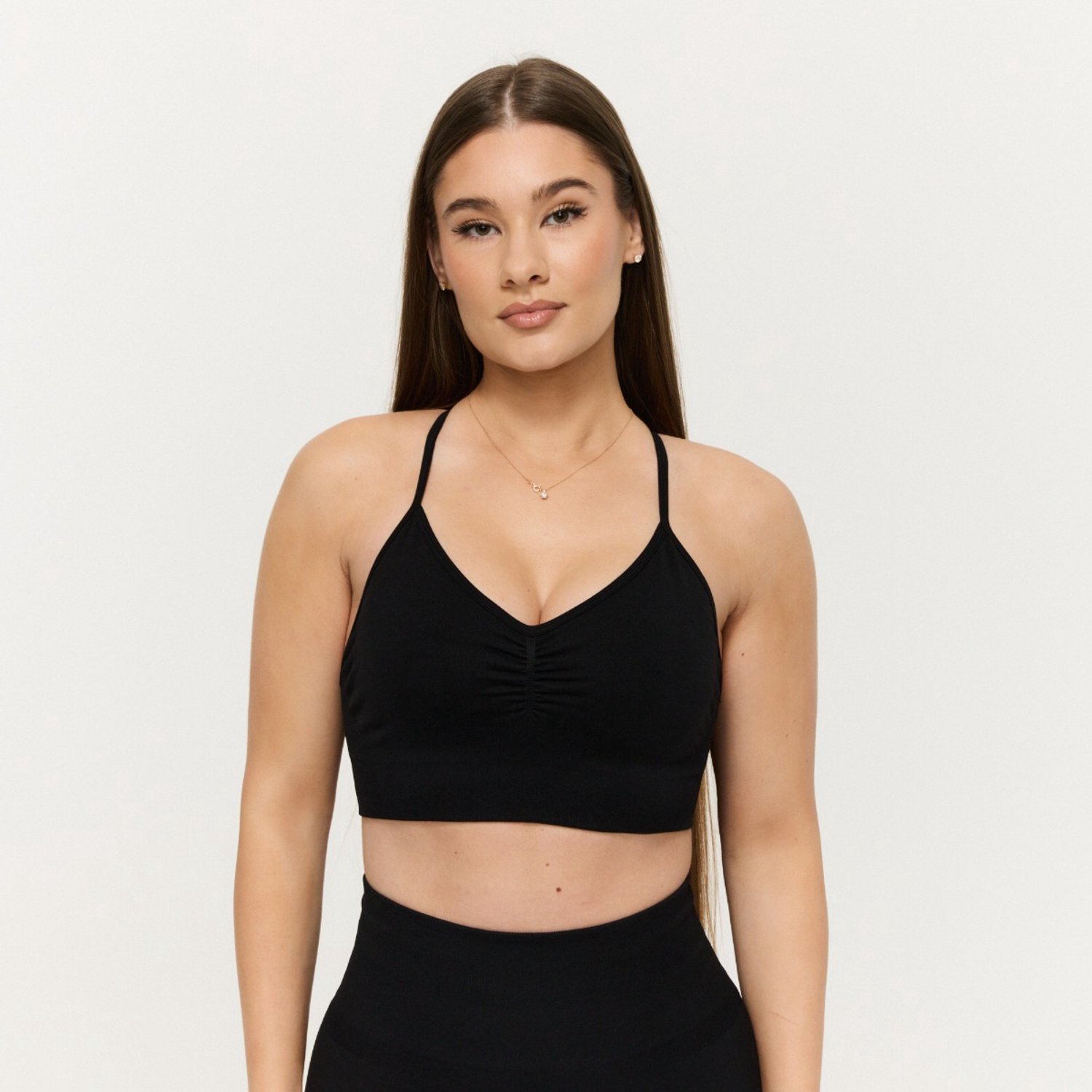 GymBeam Sculpt Naadloze Sportbeha Zwart M