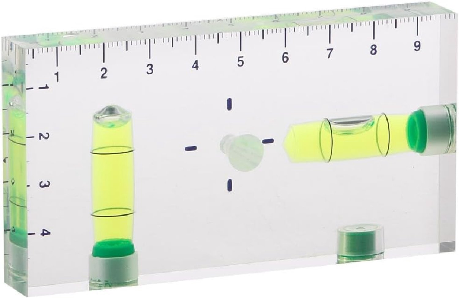 Multifunctionele waterpas T-type transparant met magnetische schaal 95 x 51 x 13 mm