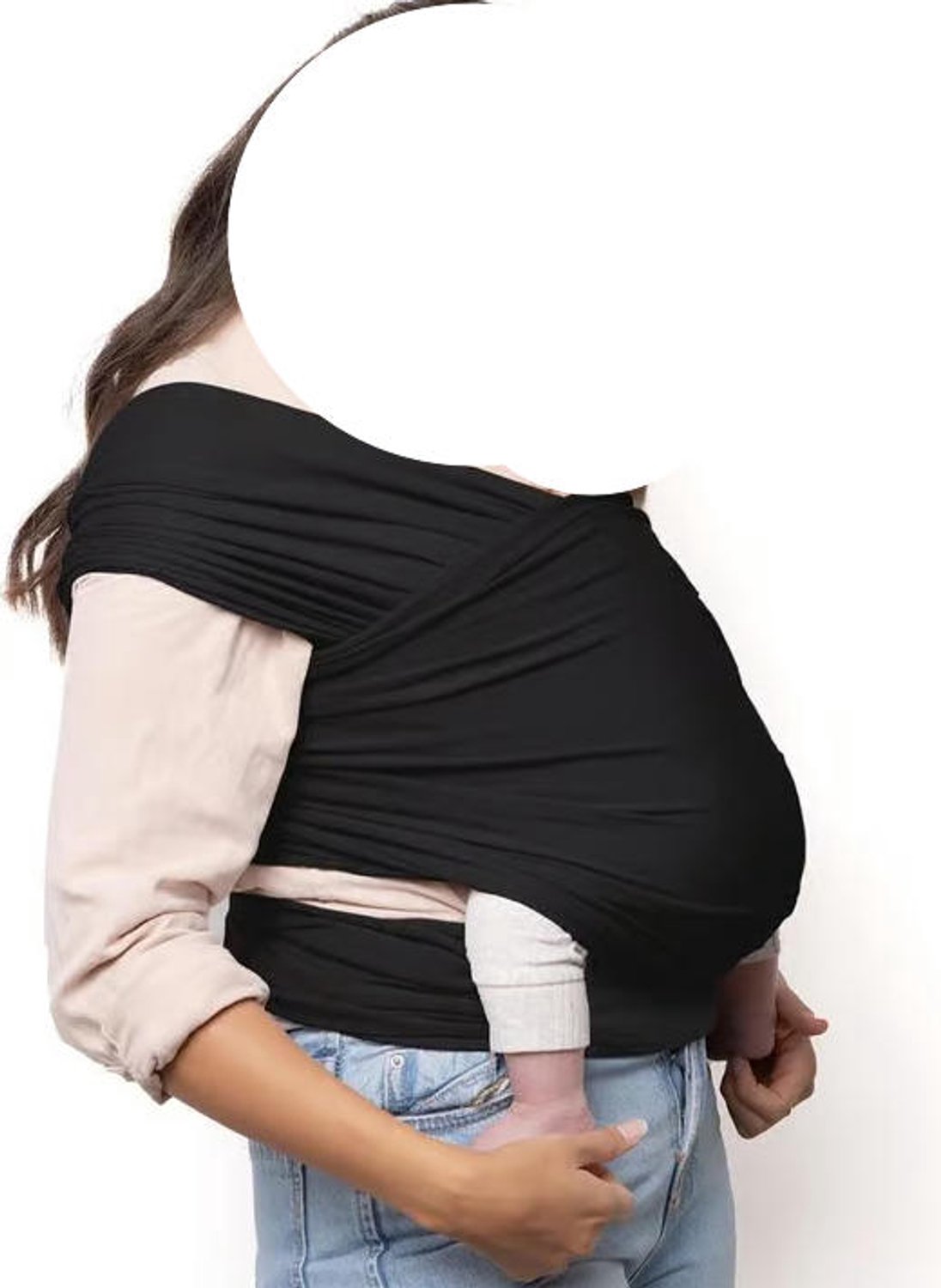 Draagdoek - Babydrager - Baby dragen - Heupvriendelijk ontwerp - 3-15 kg - Zwart