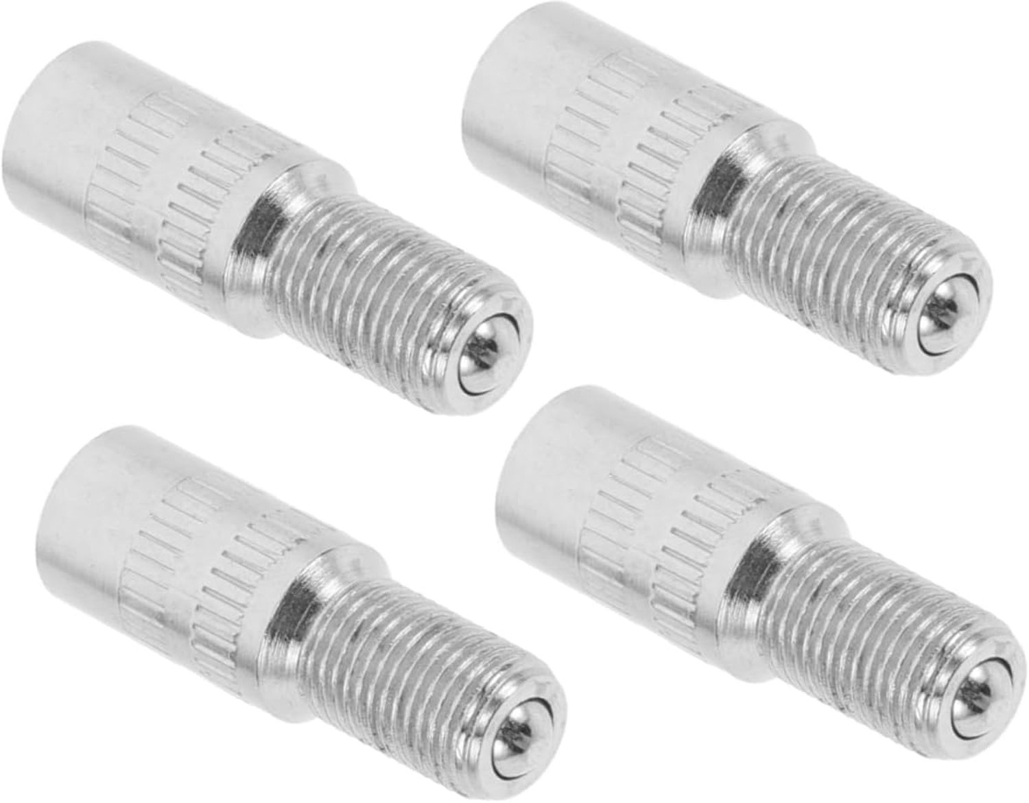 Happyyami 4 Stuks Mondstuk Voor Autoventielverlenging Ventielverlengkap Ventiel Voor Het Verlengen Van De Band Ventielverlenger Voor Autobanden Ventielverlengingen Metaal Zilver