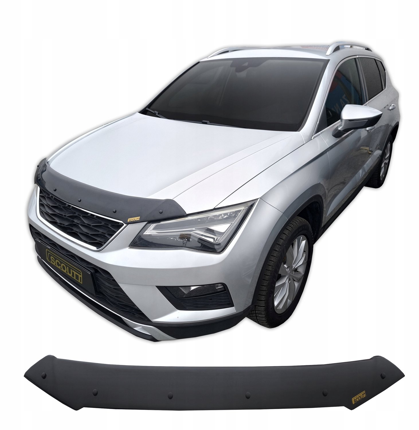 SPOILER MOTORKAP SEAT ATECA (vanaf 2016) - ZWART
