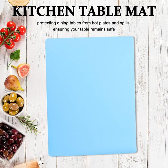 2 Stuks Delige Hittebestendige Siliconen Placemats voor Ouderen Antislip Wasbare Tafelbeschermers met Hitte-isolatie Geluidsdemping Geschikt voor Keukens Verpleegkamers — afbeelding 2