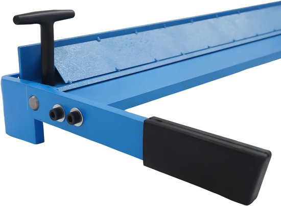 Handmatige buisbuigmachine, max. werkbreedte 630 mm, buighoek 0-120°, buigcapaciteit 1-1,2 mm, blauwe buigmachine, buiginrichting koperen buis — afbeelding 5