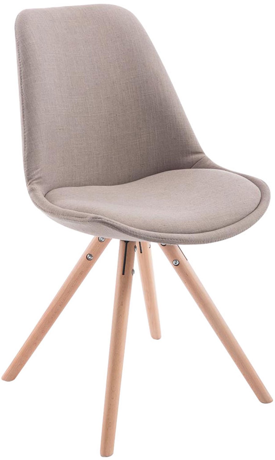 Bezoekersstoel - Stof - Taupe