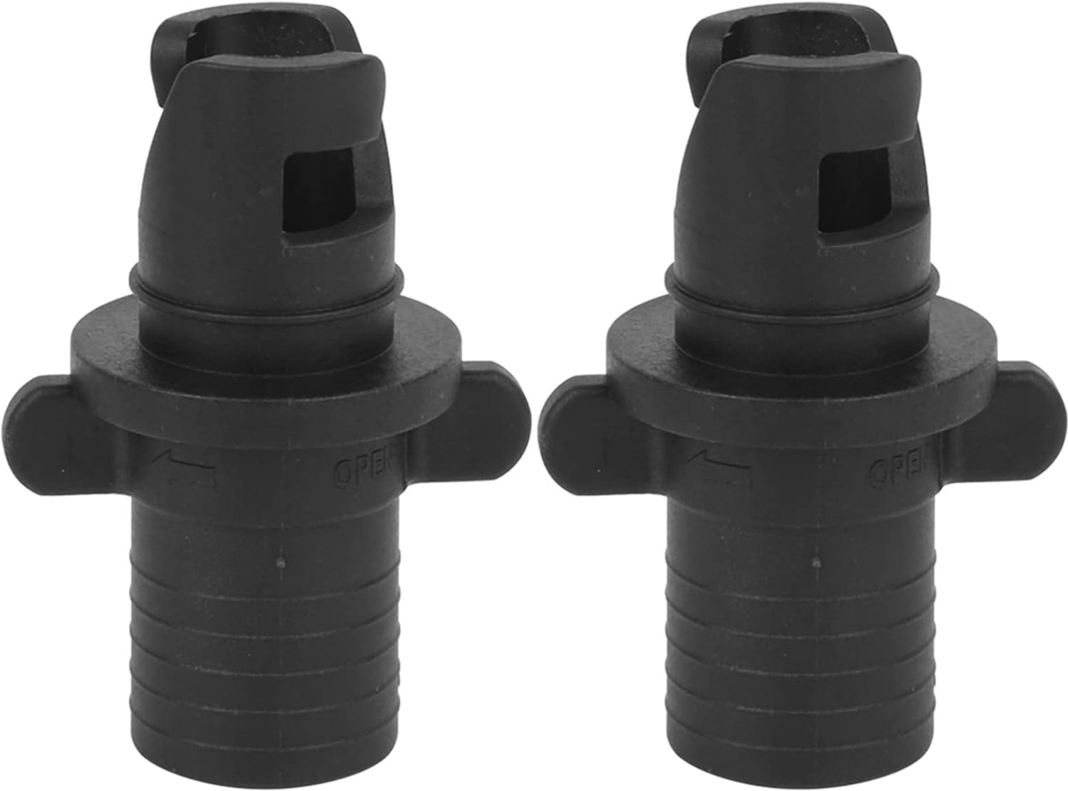 Annadue 2 Stuks Kajak Luchtventiel Connector Zwart Boot Adapter